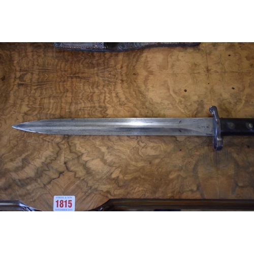 1774 - A British M1888 MkI type 2 Lee Metford bayonet and scabbard.