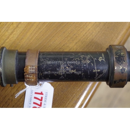 1778 - A British World War I sighting scope, by Negretti & Zambra, No4 MKIII 1917.... 