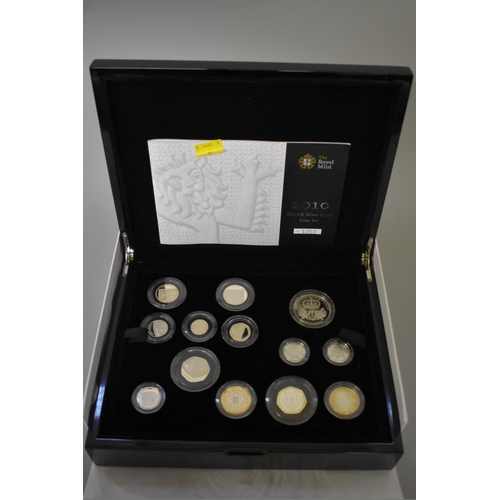 302 - Coins: a Royal Mint 2010 limited edition silver proof set, No.1263, with booklet.