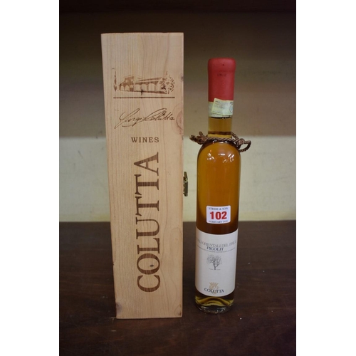 102 - A 37.5cl bottle of Colli Orientali Del Fruili Picolit, 2008, in owc.