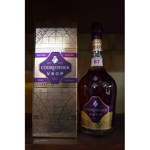 67 - A 70cl bottle of Courvoisier VSOP limited edition cognac, in card box.