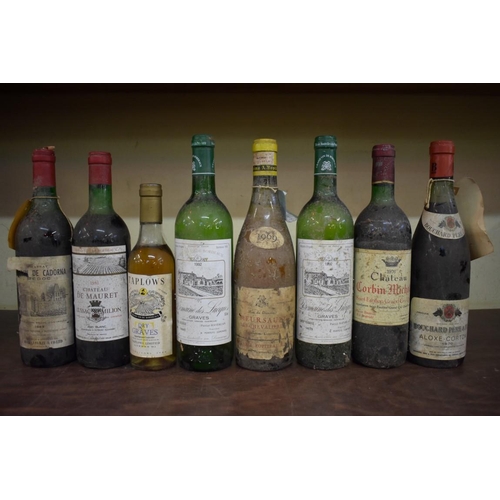 97 - A mixed lot of wine, comprising: a 75cl bottle of Aloxe-Corton 1970, Bouchard Pere & Fils; ... 