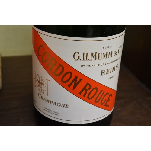 98 - A 600cl methuselah bottle of Mumm & Co Cordon Rouge NV Champagne, in original wooden carton... 