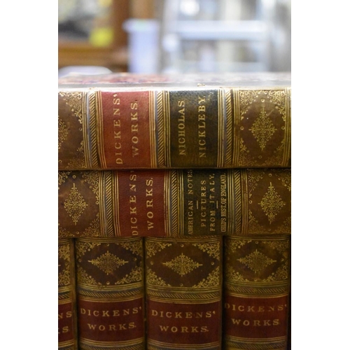 608 - DICKENS (Charles): collection of 23 works in 17 vols, Chapman & Hall circa 1890, contempora... 