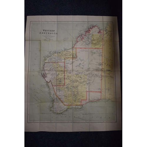 638 - FOLDING MAPS: 'Western Australia..' George Philip & Son, late 19th-early 20thc: col. litho map p... 