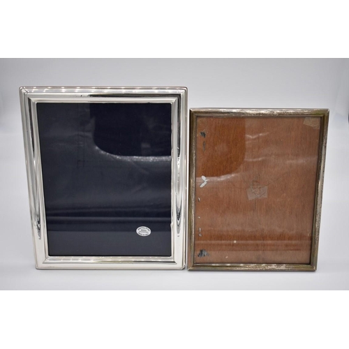 388 - An Italian photograph frame, aperture 24.5 x 19.5cm; together with another example, aperture 25.5 x ... 