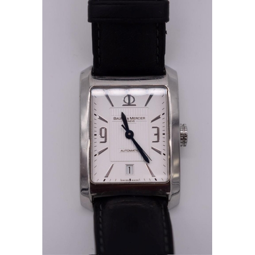 502 - A circa 2010 Baume & Mercier 'Hampton XL' stainless steel automatic wristwatch, 30 x 36mm, Ref 6... 