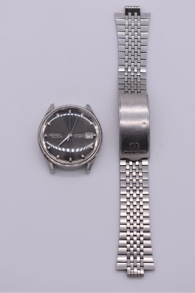A 1960s Seiko 'Sea Lion' stainless steel automatic wristwatch, 35mm, M55,  ref. 6205-8960 on Seiko br