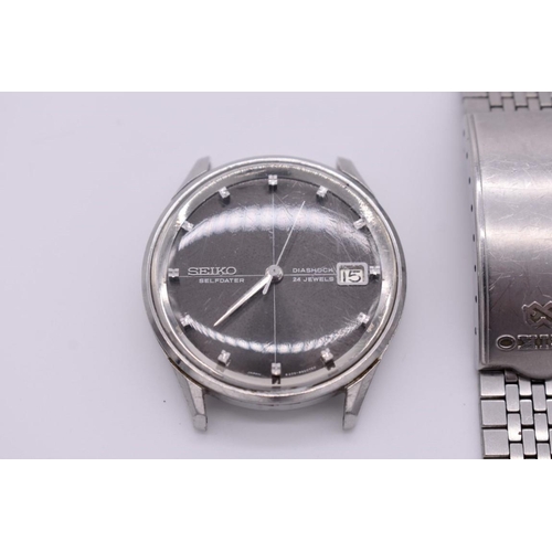 A 1960s Seiko 'Sea Lion' stainless steel automatic wristwatch, 35mm, M55,  ref. 6205-8960 on Seiko br