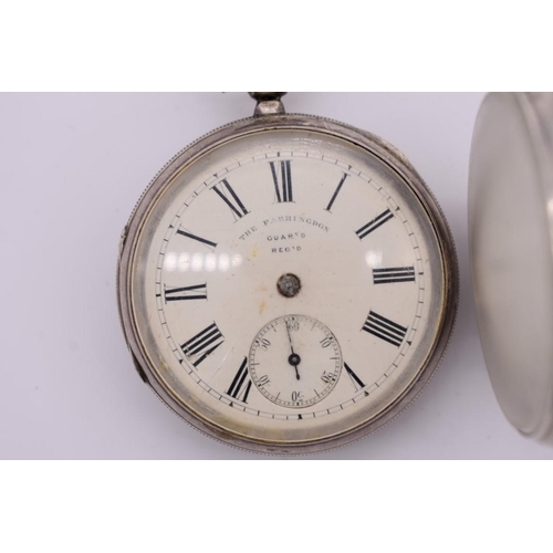 530 - Four silver pocket watches; one stamped 935. (4)