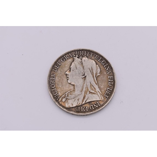 543 - Coins: a Victoria 1895 crown.