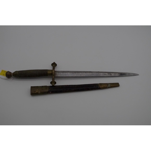 1770 - A Masonic dagger and sheath, by'Lamb', St John's Square, Clerkenwell, London, 22.5cm blade.... 