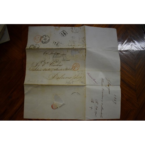 620 - POSTAL HISTORY: collection of 9 letters entire, 18th & 19thc, various marks. (9)... 