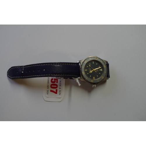 507 - A 1990s Tag Heuer '2000' stainless steel quartz wristwatch, 37.5mm, Ref 972-606, on Tag Heuer blue l... 