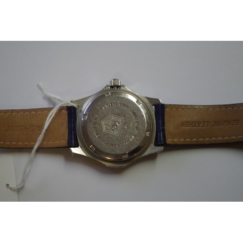 507 - A 1990s Tag Heuer '2000' stainless steel quartz wristwatch, 37.5mm, Ref 972-606, on Tag Heuer blue l... 