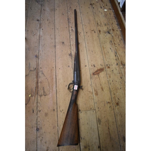 1914 - *WITHDRAWN FROM SALE* An antique single barrel percussion shotgun.