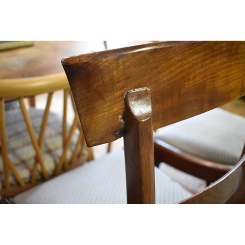 1869 - A set of six William IV mahogany dining chairs. 