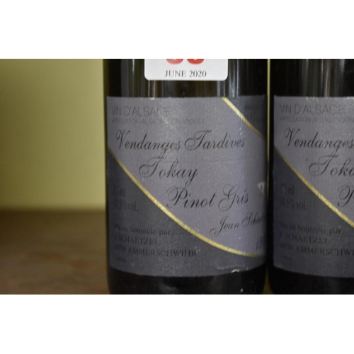 55 - Three 37.5cl bottles of Tokay Pinot Gris Vendanges Tardives, 1989, Jean Schaetzel. (3)... 