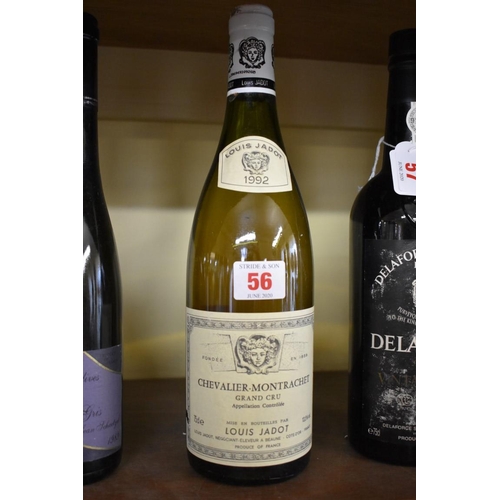 56 - A 75cl bottle of Chevalier Montrachet, 1992, Louis Jadot.