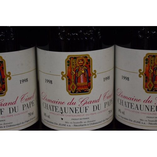 73 - Four 75cl bottles of Chateauneuf du Pape, 1998, Domaine du Grand Tinel. (4)