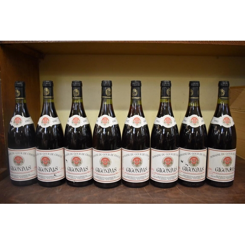 88 - Eight 75cl bottles of Gigondas, 1985, Domaine du Gour du Chaule. (8)