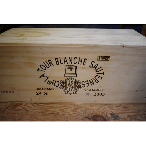 108 - A case of twenty-four 37.5cl bottles of Chateau La Tour Blanche, 2005, 1st Sauternes, in owc. (24)PL... 