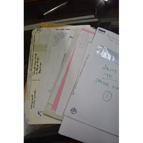 80a - MARIAS (Javier): archive of correspondence from Javier Marias to Jon Wynne-Tyson, various signed let... 