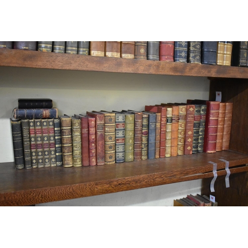 98 - BINDINGS: collection of 31 vols, calf and morocco bound works, largely 19th-early 20thc literat... 