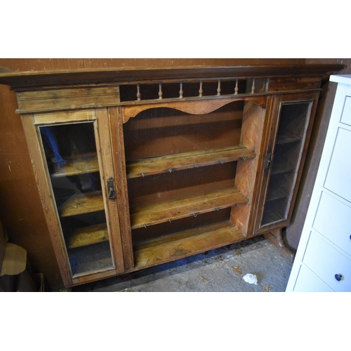 1013 - *WITHDRAWN FROM SALE* A hardwood dresser and rack back, 161cm wide.This lot can only be collected on... 