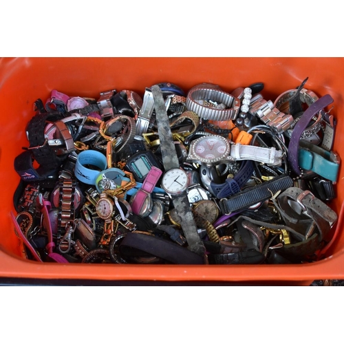 1068 - Three boxes of mixed watches.This lot can only be collected on Saturday 1st August (10-2pm)... 