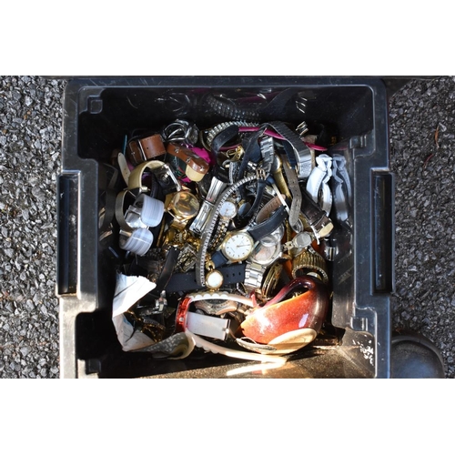 1068 - Three boxes of mixed watches.This lot can only be collected on Saturday 1st August (10-2pm)... 