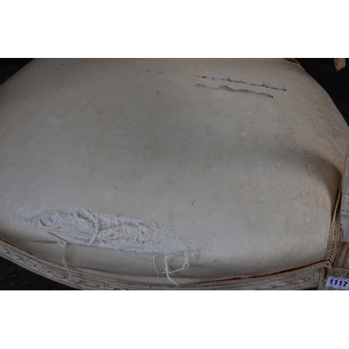 1117 - An old elbow chair.This lot can only be collected on Saturday 1st August (10-2pm)... 