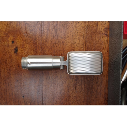 1334 - A Ferrograph model 808 tape recorder,&nbsp;together with two ribbon microphones by Reslosound Ltd; a... 