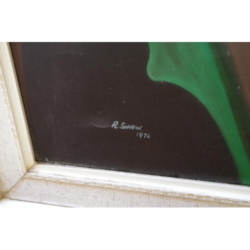 1368 - Robert Shaw, 'Portrait of Bedlem (sic), a Patient 100 Years Ago', signed and dated 1976, oil on canv... 