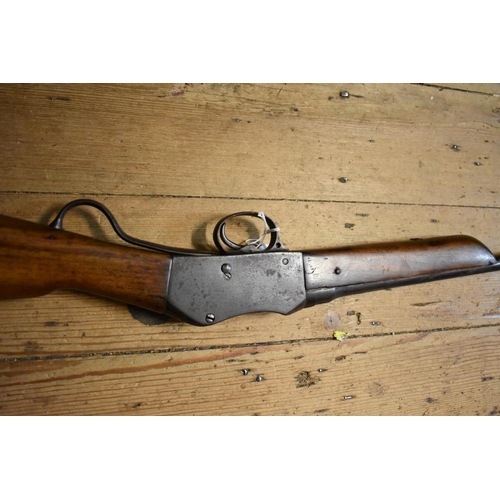 1771 - A Victorian ex British military Enfield rifle, converted to 410 shotgun, having WD stamp and dated 1... 