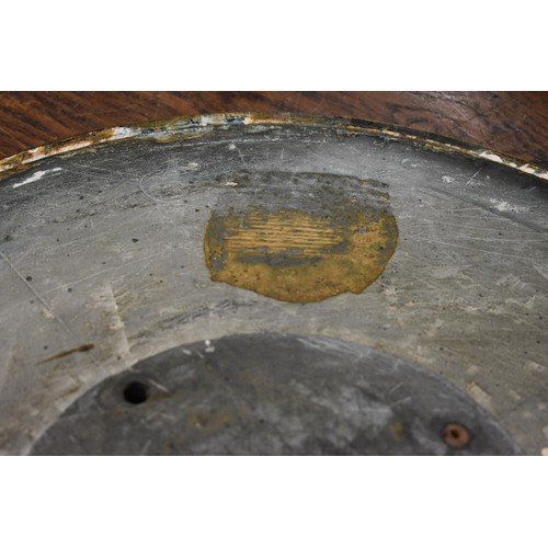 1760 - A 19th century brass mounted malachite circular table top, 54cm diameter.