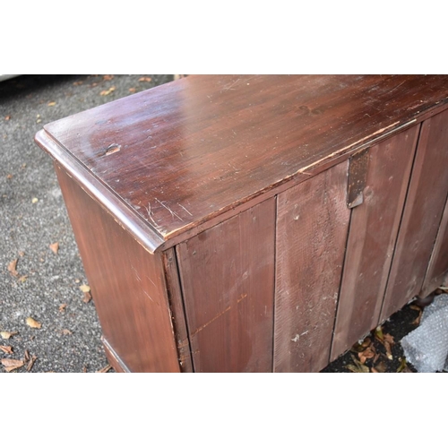 1066 - A Victorian painted pine chest of four drawers, 101cm wide. This lot can only be collected on Saturd... 