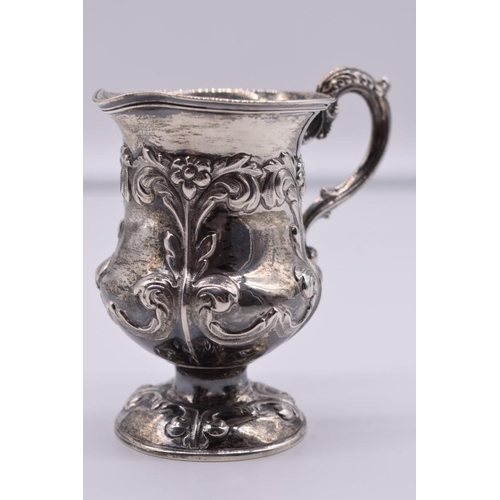 22 - A Victorian silver baluster jug, by John Evans II, London 1838, 9.5cm high, 124g.... 