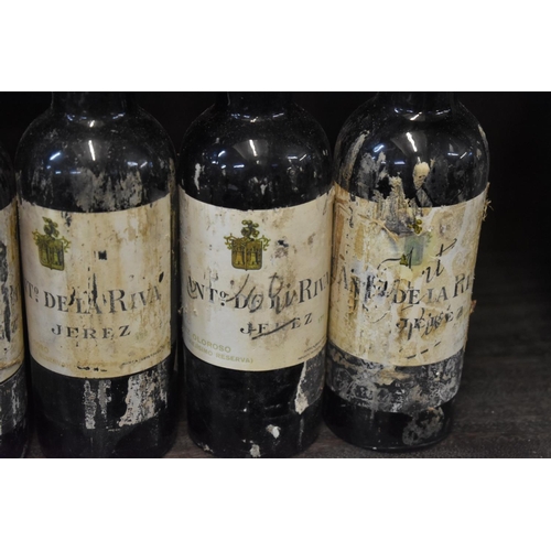 506 - Six half-bottles of Oloroso Viejisimo sherry, Antonio de la Riva (1940s bottling). (6)... 