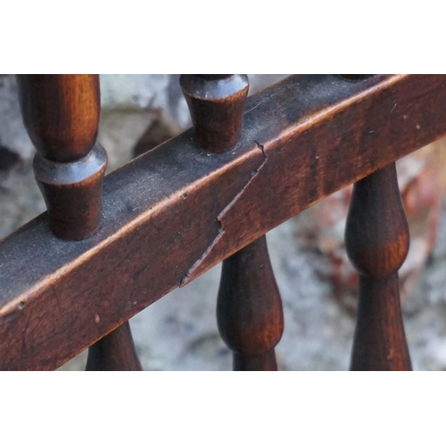 1063 - A harlequin set of five stained beech rush seated chairs. This lot can only be collected on Saturday... 