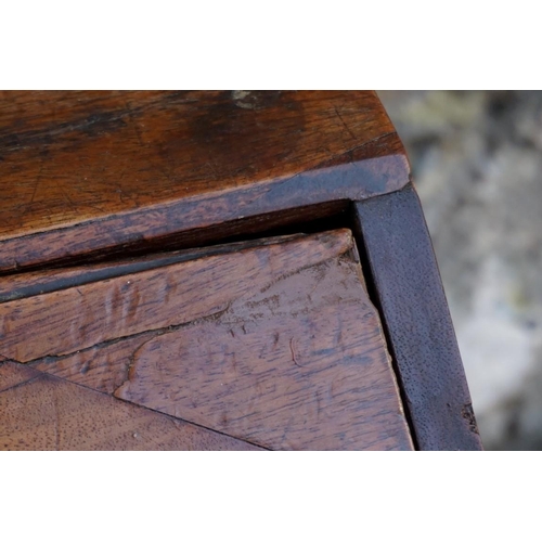 1071 - A mahogany and oak bureau, 91cm high x 76cm wide x 43.5cm deep. This lot can only be collected on Sa... 