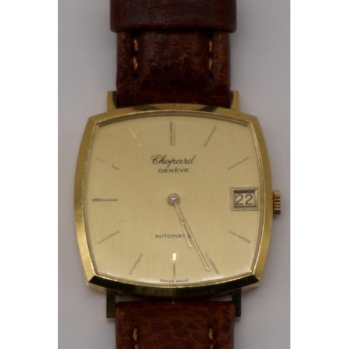 264 - A 1980s Chopard 18k gold automatic wristwatch, 30mm, cal 2-67, No 99459-2063, on replacement Condor ... 