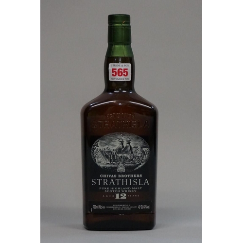 565 - A 70cl bottle of Strathisla 12 year old whisky.