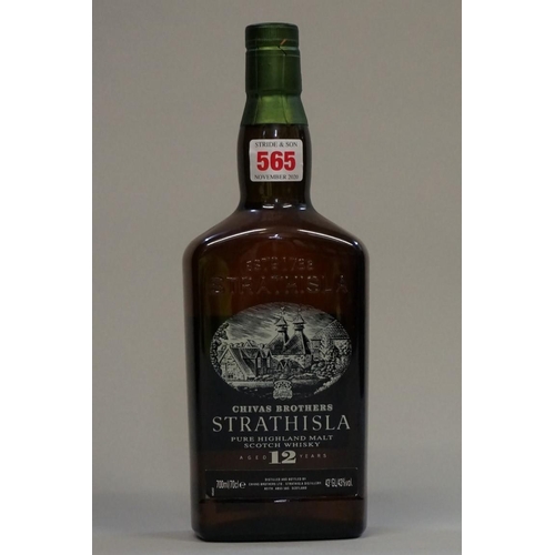 565 - A 70cl bottle of Strathisla 12 year old whisky.