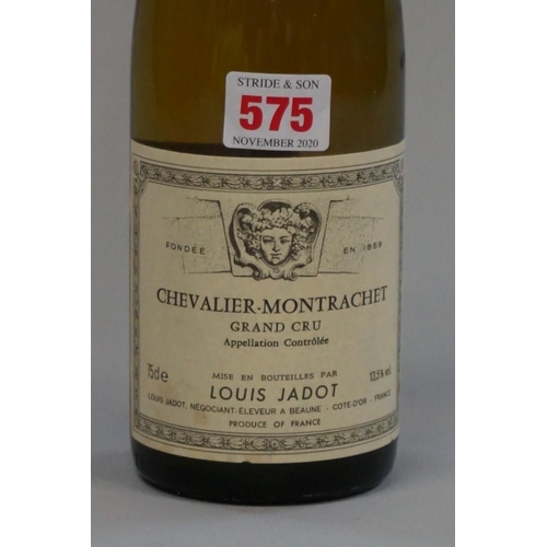 575 - A 75cl bottle of Chevalier Montrachet, 1992, Louis Jadot.Country of Origin: FranceCommodity Code: 22... 