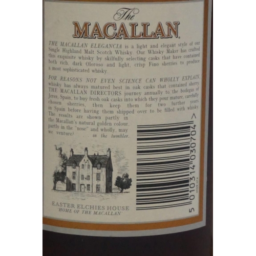 578 - A 1 litre bottle of The Macallan 'Elegencia 1991 vintage whisky, bottled in 2003, in original c... 