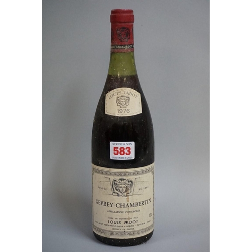 583 - A 73cl bottle of Gevrey Chambertin, 1976, Louis Jadot. 