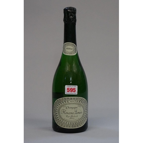 595 - A 75cl bottle of Piper Heidsieck Cuvee Florens Louis Champagne, 1973.