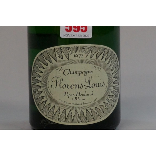 595 - A 75cl bottle of Piper Heidsieck Cuvee Florens Louis Champagne, 1973.