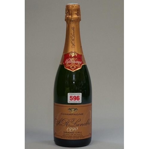 596 - A 75cl bottle of Lenoble Grand Cru Blanc de Blancs Champagne, 1990.